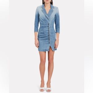 Retrofete Willa Blue Jean Denim Mini Dress